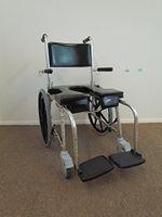 GO-Anywhere Commode 'n Shower Chair - Self-Propel Black Std 1" Cushions