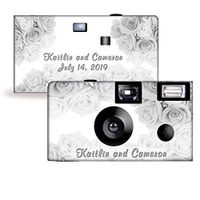 5 Silver Roses Wedding Memories Disposable Camera, Anniversary, Party, Sweet 16 (F50454)