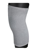 uxcell Unisex Soft Stretchy Compression Kneecaps Adjustable Knee Pads Socks Large Gray