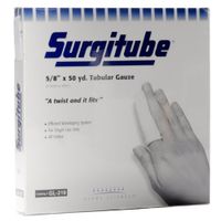 Derma Sciences GL219 Surgitube Tubular White Gauze Bandage Size 2-5/8 x 50 yds (Small Fingers, Toes) 2 Pack (2 Pack)