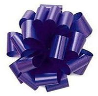 PMU Pom Pom - Pull Out Bows 5 Inch Purple Pkg/20