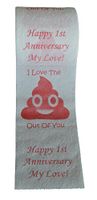 Happy First Anniversary Toilet Paper Funny Gift