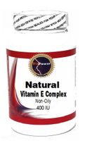 Natural Vitamin E Complex (Non-Oily) 400 IU 200 Capsules # BioPower Nutrition