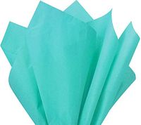 Flexicore Packaging Bright Turquoise Gift Wrap Tissue Paper | Size: 15 Inch X 20 Inch | Count: 10 Sheets | Color: Bright Turquoise