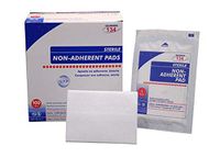 Non-Adherent Surgical Pads 3" x 4". Case of 1200 Absorbent Sterile Dressings for Wound site Protection. Easy to Remove. Can be Cut. Single use. Latex-Free.