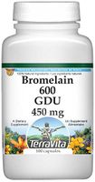 Bromelain 600 GDU - 450 mg (100 Capsules, ZIN: 519506)