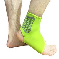 Baiyu Breathable Neoprene Ankle Support Ankle Guard Brace Ankle Brace Compression Support Sleeve for Athletics, Injury Recovery, Joint Pain. Plantar Fasciitis Foot Socks,1 Pack(S-XL)-Green