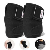 VIVI Knee Magnetic Vibration Heating Massager, Joint Physiotherapy Massage Electric Massage Pain Relief Rehabilitation Equipment(Black)