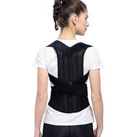 ZHXHX Spine Back Posture Support Belt, Back Posture Correction Belt, Suitable for 24-50 Inch Waist Circumference, Black XL
