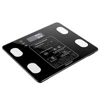 180kg/100g Digital Body Fat Scale Health Analyser Fat Muscle BMI Black