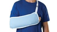 Medline ORT11100L Standard Arm Slings, Large, 18.3" x 6.75", Large, Light Blue