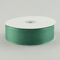 1.5" Wide Taffeta Non Wired Ribbon Green Solid 50 Yard / 150 Feet Christmas, Mardi Gras, St. Patrick'S Day