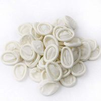 1 Bag(350Pcs) Latex Disposable Finger Cots Rubber Dust Free Finger Cots Roll Dactylotheca-White