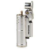 Solid Brass Antique Style Flint Wheel Oil Petrol Metal Cigarette Lighter (Silver)