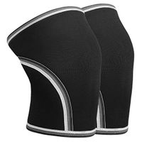 AVIDDA Knee Compression Sleeve Weightlifting Men Women (1 Pair) 7mm Neoprene Knee Brace Support for Powerlifting Squat Crossfit Training Lifting Bodybuilding Black L