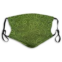 Green-Leaves Protective Mask with Gasket Disposable Water Repellent Multilayer Filter Adult Sunscreen Large Mask M
