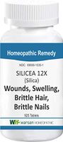 Silicea - Relief from Wound, Swelling, Brittle Hair, Brittle Nails. Tissue Salts - All Natural (12X)