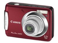 Canon PowerShot A480 10 MP Digital Camera with 3.3x Optical Zoom and 2.5-inch LCD (Deep Red)