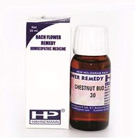 Hahnemann Bach Flower Remedy Chestnut Bud (Aecullus Hipp) for Lack of Observation, Repeating Mistakes. 30ml Pack of 3
