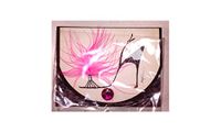 PIcturaUSA Barbra Music Shoes 4250.98238 Black Heel 75 Sheet Pad with Mirror and Magnetic Closure 3" x 4" Paper