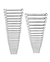 GEARWRENCH 44 Pc. 12 Point Long Pattern Combination SAE/Metric Wrench Set - 81919