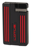 NEW LOTUS MOTO L57 TORCH FLAME CIGAR LIGHTER - BLACK & RED