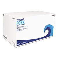 Boardwalk FORKHW Heavyweight Polystyrene Cutlery, Fork, White, 1000/Carton