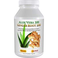 Andrew Lessman Aloe Vera 200 Ginger Root 200-30 Capsules – Powerful, Soothing Support for Stomach, Digestive System, Joints, and Immune System. No Additives, Small Easy to Swallow Capsules