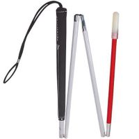 Ambutech Mobility Walking Cane: Folding Aluminum Cane (4 Section) - 42 inches