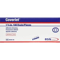 Coverlet Oval Dressings 1-1/4 Inches 100 Each (Pack of 2)