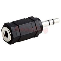1/8" 3.5mm Stereo Plug to 3.5mm Mono Jack Headphone Headset Adapter