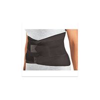 DJO 79-82507 ProCare Sacro-Lumbar Support with Compression Straps, Black, with Foam Lumbar Pad, Large, 39" - 45" Size