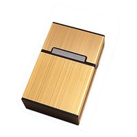 Tpingfe Smoking Cigarettes Aluminum Cigarette Case Cigar Tobacco Holder Pocket Box (E)