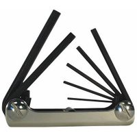 EKLIND 21172 Classic Steel Handle Fold-up Hex Key allen wrench - 7pc set Metric MM sizes 2-8