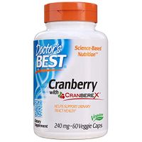 Doctor's Best Cranberry with Cranberex Urinary Tract Health Veggie Caps, 60Count