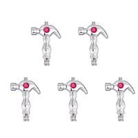 10pcs Rhodium Plated Hammer Hollow Pendant Pearl Bead Cage Pendants Aromatherapy Essential Oil Diffuser Locket Pendant Necklace Jewelry Making Supplies (Style9)