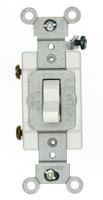 Leviton 12021-2W 3-Amp, 24 Volt AC/DC, Toggle Single-Pole, Industrial Grade, Self-Grounding, White