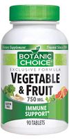 Botanic Choice Vegetable & Fruit,90 Tablets
