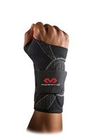 McDavid 5131 Elite Engineered Elastic Wrist Sleeve with Gel buttresses and strapsfor Wrist Support and to Relieve Wrist Pain from Carpel Tunnel and Tendonitis