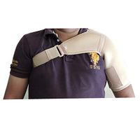 HealthGoodsIn - Adjustable Shoulder Brace for Men and Women | Left Right Arm Injury Prevention Stabilizer Sleeve Wrap-Immobilizer for Dislocated AC Joint, Labrum Tear Pain (Right Side)