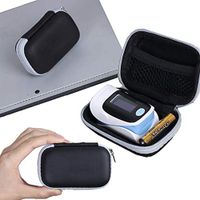 Woolves EVA Oximeter Storage Bag Oximeter Protecive Case Bag Portable Zipper Carry Pouch Box for Fingertip Pulse Oximeter