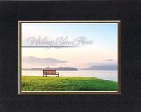 Wishing You Peace 8 x 10 Inches Biblical/Religious Verses set in Double Beveled Matting (Black on Gold) - A Timeless and Priceless Poetry Keepsake Collection