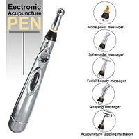 5-in-1 Acupuncture Pen Energy Acupuncture Pen with 5 Massage Head Electronic Meridians Laser Acupuncture Massager Relief Pain Tools