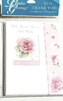 Thank You Note Cards - 8 Thank Yous and Envelopes