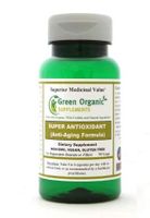 Green Organic Supplements' Antioxidant, Anti-Aging Formula, Releases Stress, Super Antioxidant, for Energy and Stamina