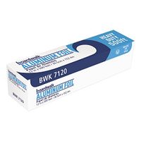 Boardwalk 7120 Heavy-Duty Aluminum Foil Roll, 12" x 500 ft, 20 Micron Thickness, Silver