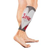 Leg Sleeve Breath Taking Heart Shaped Calf Sleeves 1 Pair for Men/Women Running/Cycling/Maternity/Travel/Ourdoor Activities