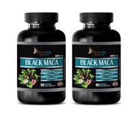 Energy Supplements for Women - Black MACA 1000MG - Pure and Potent Ingredients - maca Root Supplement for Women - 2 Bottles 180 Vegetable Capsules
