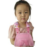 Ibnotuiy Kids Fracture Sling Arm Elbow Fracture Fixed Brace Children Breathable Wrist Dislocation Protection Support (Pink) (M)