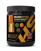 Skin Nail and Hair Formula - HYDROLYZED Collagen PEPTIDES - Non GMO - from Grass-FED Beef - Collagen peptides for Joints - 1 Bottle 1 LB